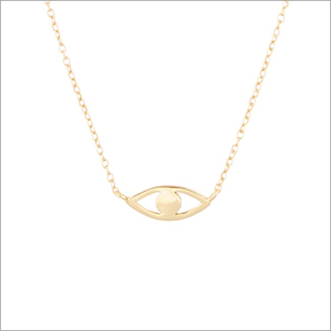 ALLTHELUCKINTHEWORLD Collier FORTUNE NECKLACE EYE en or - large