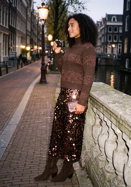 POM AMSTERDAM Pull KATE CHOCOLATE BROWN en marron - large