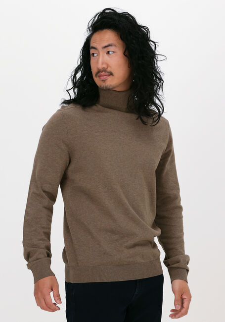SELECTED HOMME Col roulé SLHBERG ROLL NECK NOOS en marron - large