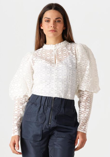 CO'COUTURE ELINOR OPEN BACK BLOUSE Blouses en blanc - large