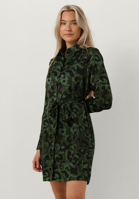 OBJECT Mini robe OBJSARAH L/S SHIRT DRESS Vert foncé - large