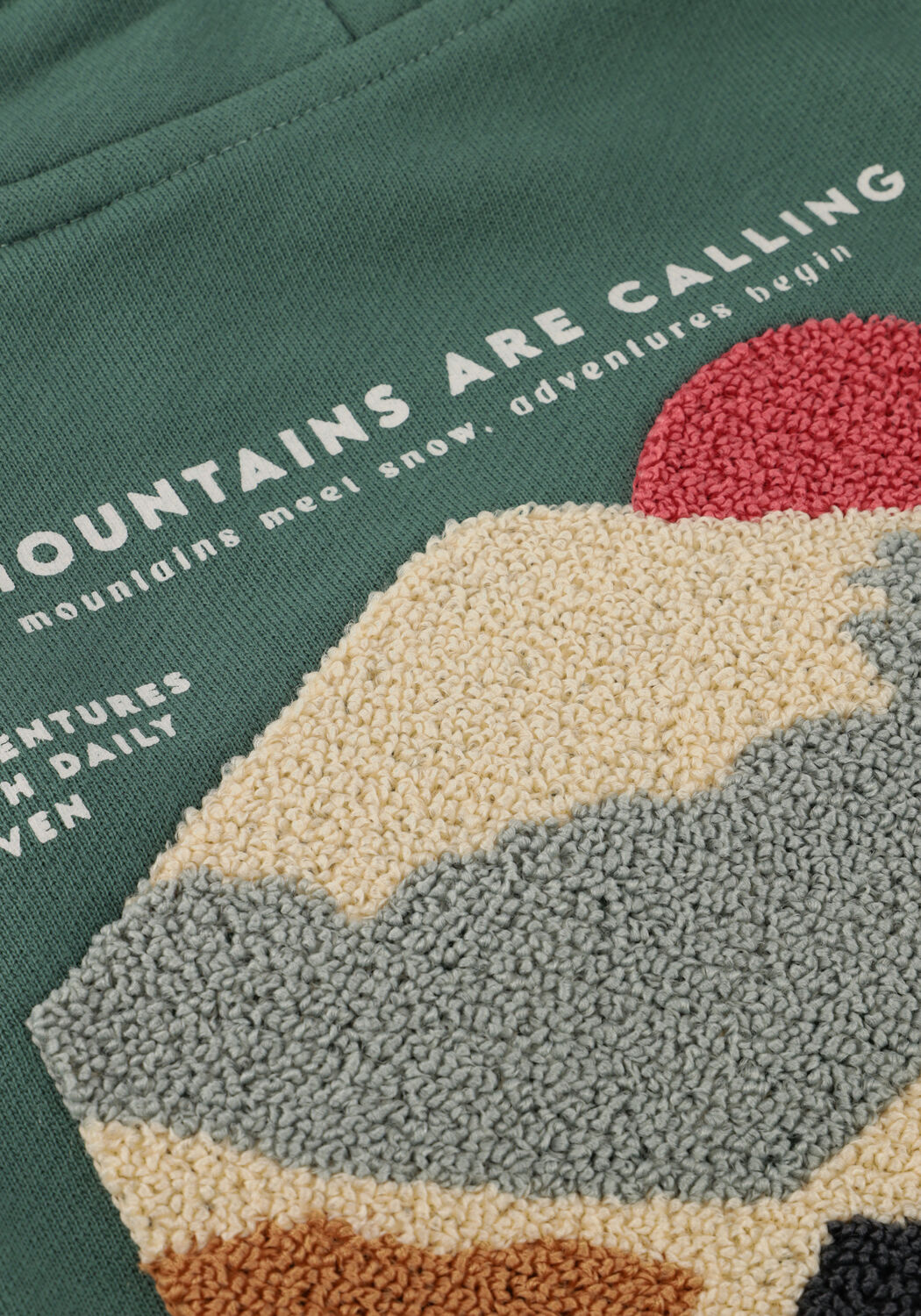 DAILY7 Pull HOODIE BACKPRINT en vert - large