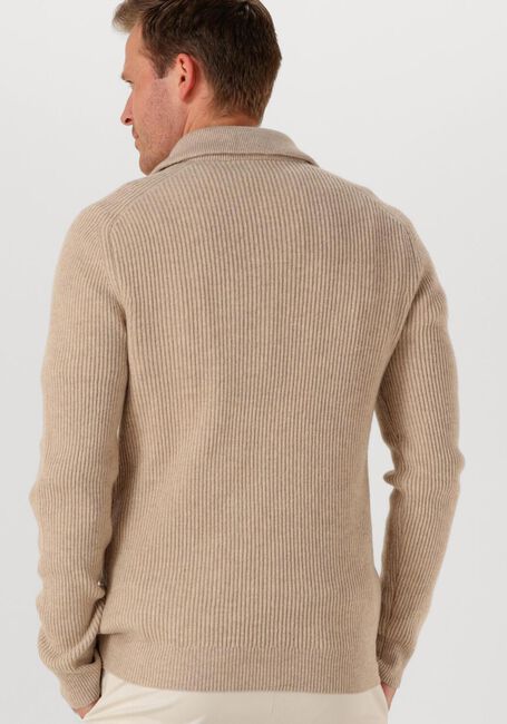PROFUOMO Pull PULLOVER HALF ZIP en beige - large