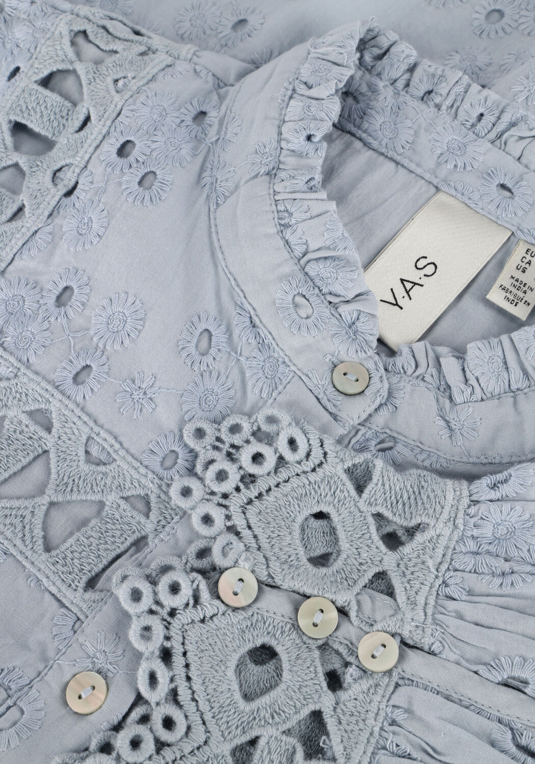 Blauwe Y.A.S.  YASGUNVA LS SHIRT - large