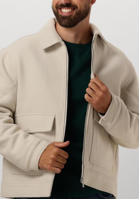CALVIN KLEIN Jack WOOL BLEND JACK en beige - large