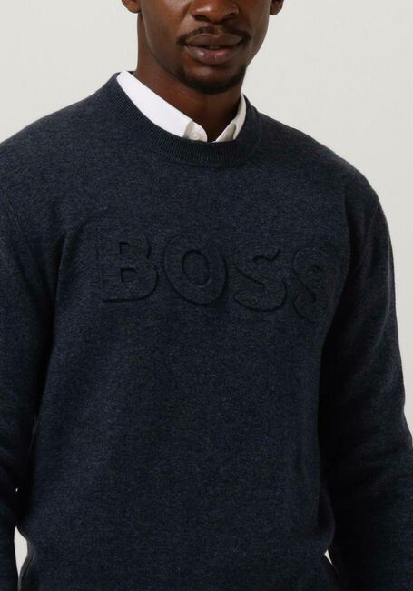 Donkerblauwe BOSS Trui FOCCUS - large
