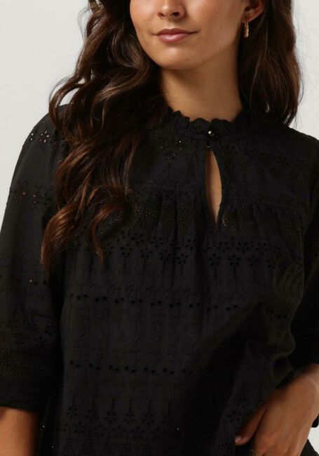 SCOTCH & SODA Haut BRODERIE ANGLAISE TOP en noir - large