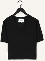 Zwarte MINUS Top MILLA V-NECK KNIT TEE 1 Zwarte MINUS Top MILLA V-NECK KNIT TEE 1 - medium