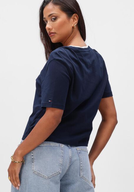 TOMMY JEANS T-shirt TJW BXY TOMMY APPLIQUE SS TEE Bleu fonc&eacute; - large
