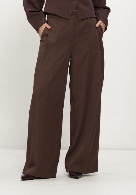 MSCH COPENHAGEN Pantalon large MSCHLAURETTA HW PANTS en marron - large
