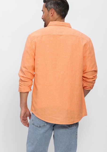 TOMMY JEANS Chemise d&eacute;contract&eacute; TJM REG LINEN BLEND SHIRT EXT en orange - large
