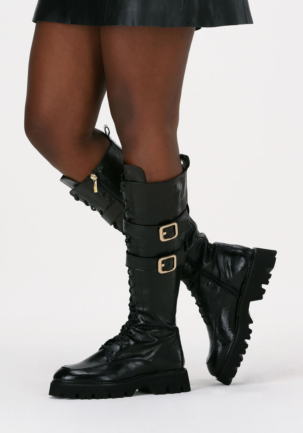 NOTRE-V Bottes hautes AN405 en noir - large