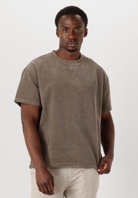 ANERKJENDT T-shirt AKVILLADS CORDUROY S/S TEE en taupe - large