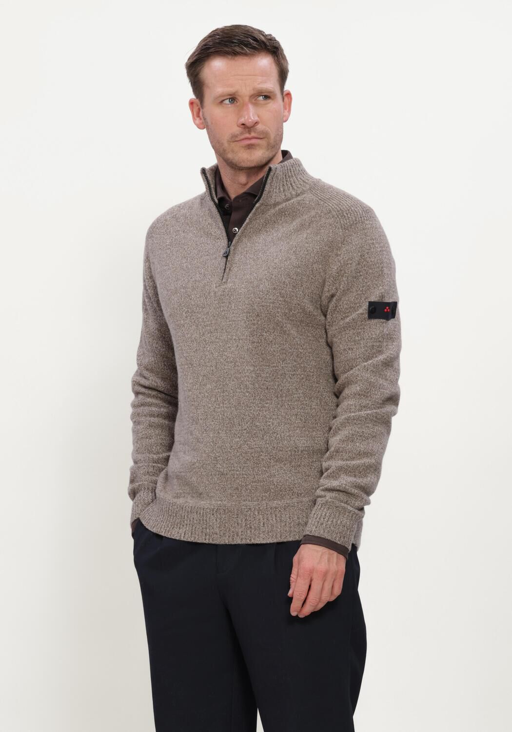 Grijze PEUTEREY Trui BRAILLE GRS 04 - large