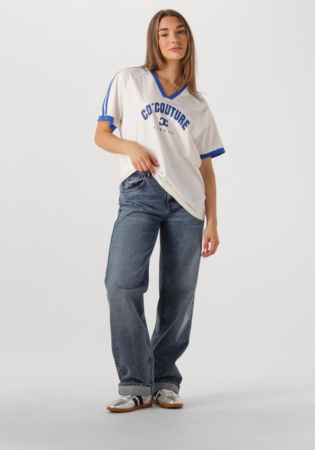 CO'COUTURE T-shirt SIARACC OVERSIZE SPORTY V-TEE en bleu - large