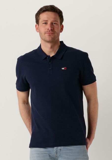 Donkerblauwe TOMMY JEANS Polo TJM CLSC XS BADGE POLO - large