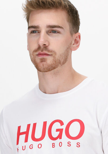 HUGO T-shirt DOLIVE 10182493 01 en blanc - large
