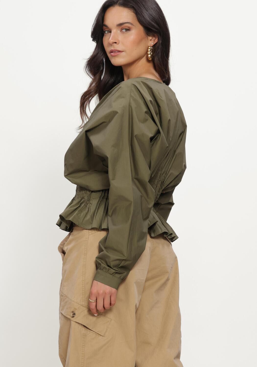 COPENHAGEN MUSE CMPOPLIN-BLOUSE Blouses en vert - large