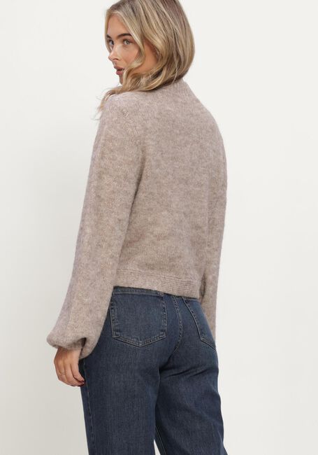 NEO NOIR Gilet GIO FLUFFY KNIT CARDIGAN en beige - large