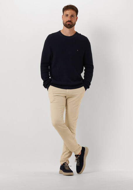 TOMMY HILFIGER Pull STRUCTURE CREW NK Bleu foncé - large