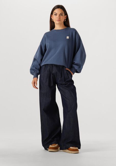 BY-BAR Pull BIBI LUCKY CURVE SWEATER Bleu foncé - large
