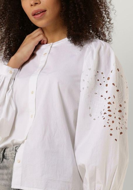 Witte BY-BAR  RIKKI EMBROIDERY BLOUSE - large
