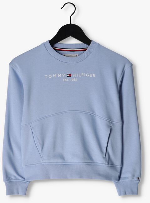Blauwe TOMMY HILFIGER Sweater ESSENTIAL CNK SWEATSHIRT L/S - large