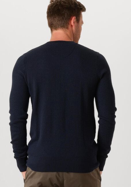 BUTCHER OF BLUE Pull STRUCTURE CREW Bleu foncé - large