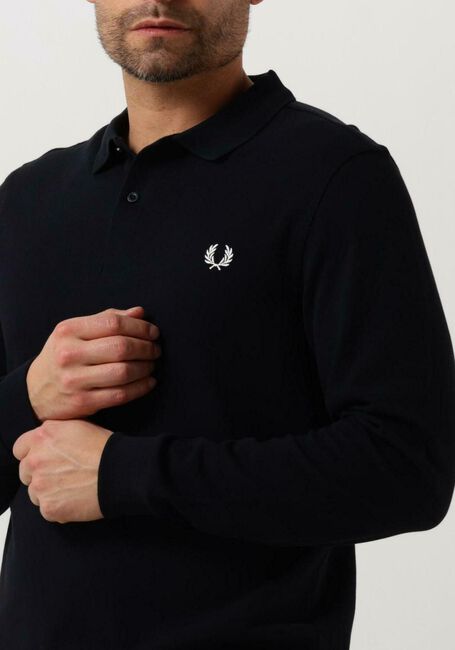 FRED PERRY Polo LS PLAIN FRED PERRY SHIRT Bleu foncé - large