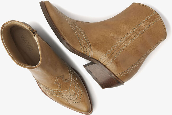 Beige VIA VAI Enkellaarsjes SIENNA CARSON - large