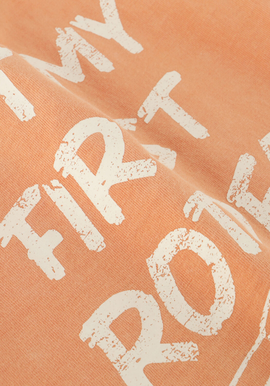 DAILY7 T-shirt T-SHIRT BACKPRINT en orange - large