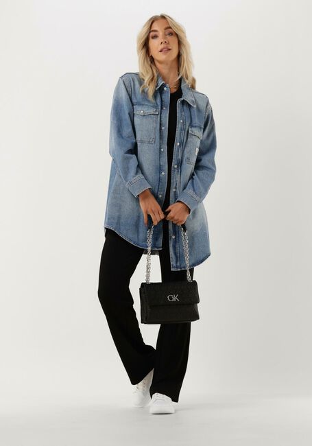 Blauwe CALVIN KLEIN Spijkerjas UTILITY SHIRT JACKET - large