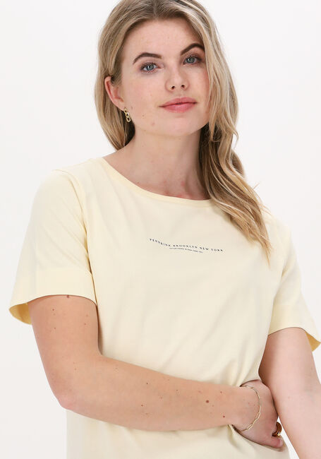 PENN & INK T-shirt T-SHIRT PRINT en jaune - large