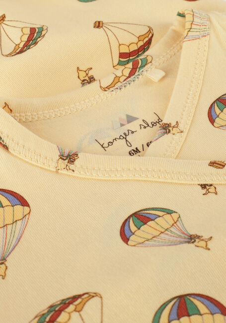 Beige KONGES SLOJD  BASIC NEWBORN ONESIE GOTS - large