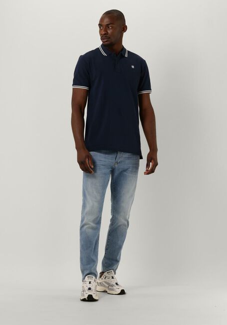 G-STAR RAW Polo DUNDA SLIM STRIPE POLO S/S en bleu - large