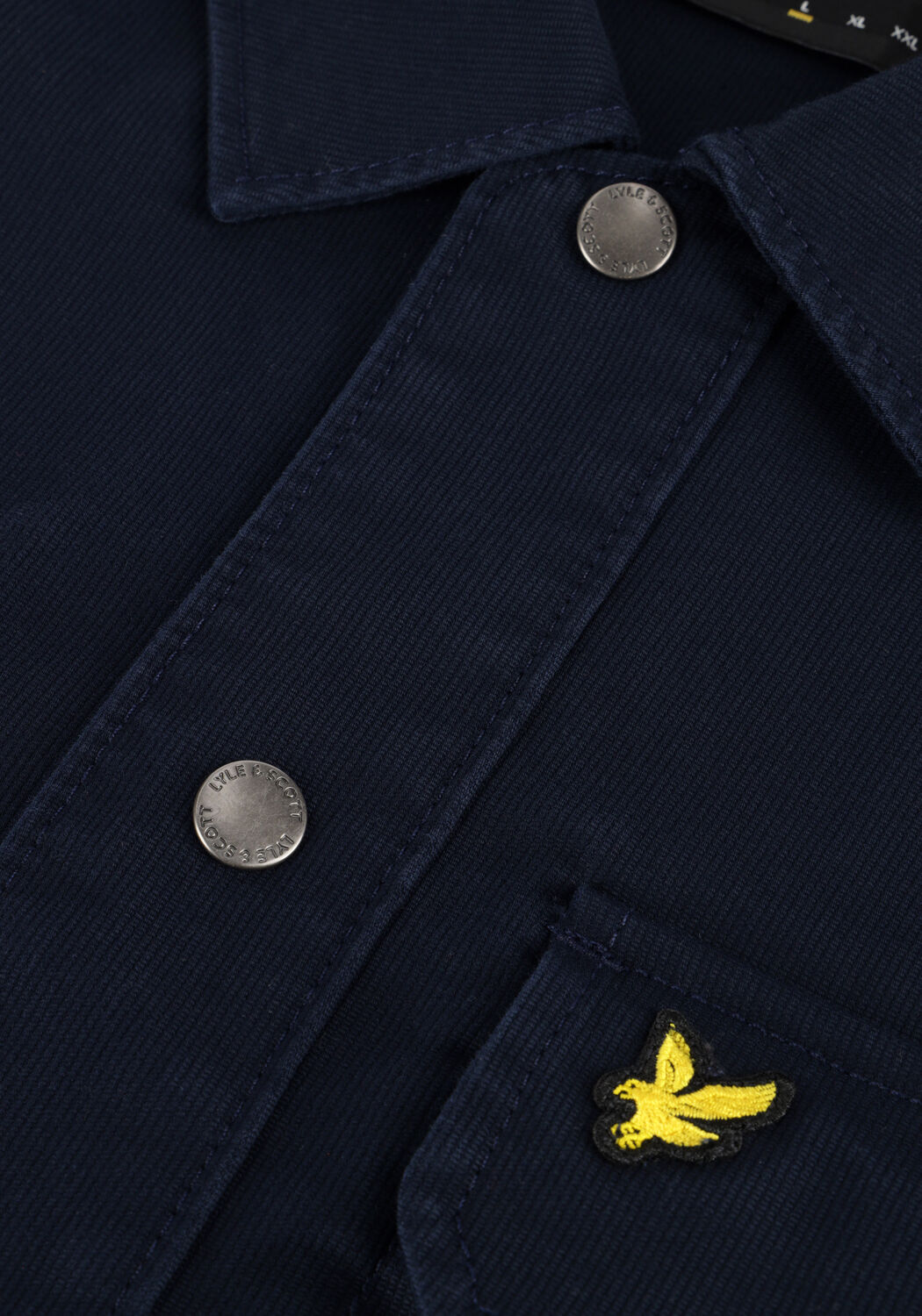 LYLE & SCOTT Surchemise BEDFORD CORD OVERSHIRT Bleu fonc&eacute; - large