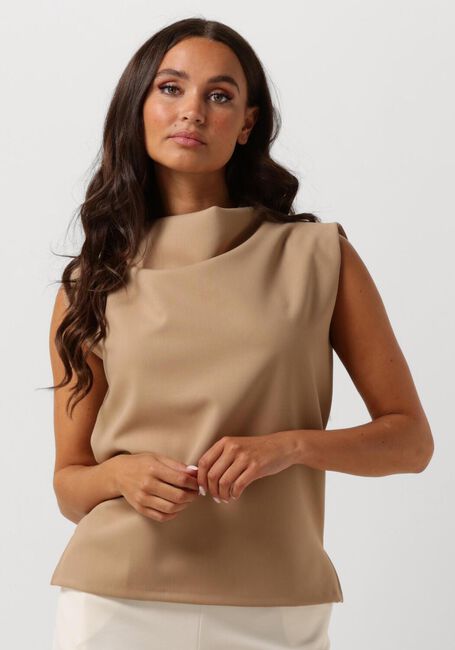 AIMEE THE LABEL Haut ROBERT en camel - large