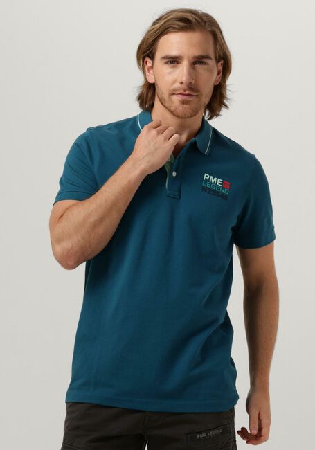 PME LEGEND Polo SHORT SLEEVE POLO STRETCH PIQUE PACKAGE en bleu - large
