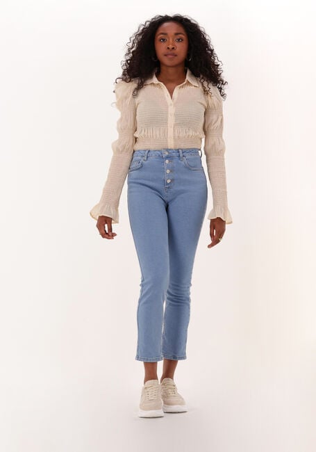 Blauwe NA-KD Skinny jeans BUTTON UP SKINNY JEANS - large