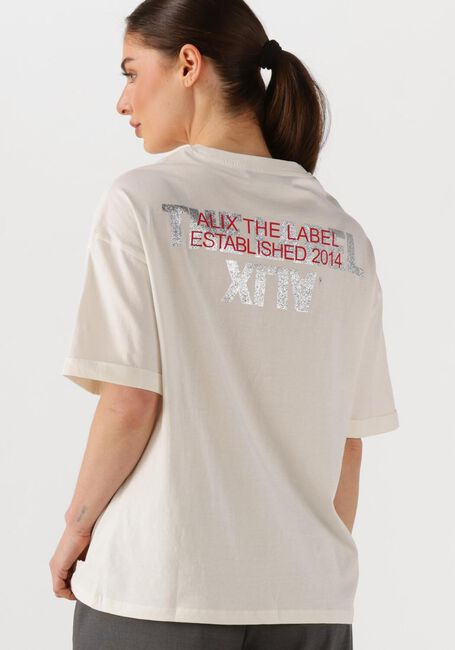 ALIX THE LABEL T-shirt LADIES KNITTED ADVENTURE T-SHIRT en blanc - large