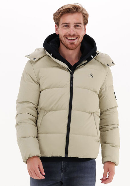 CALVIN KLEIN Veste matelassé ESSENTIALS DOWN JACKET Sable - large
