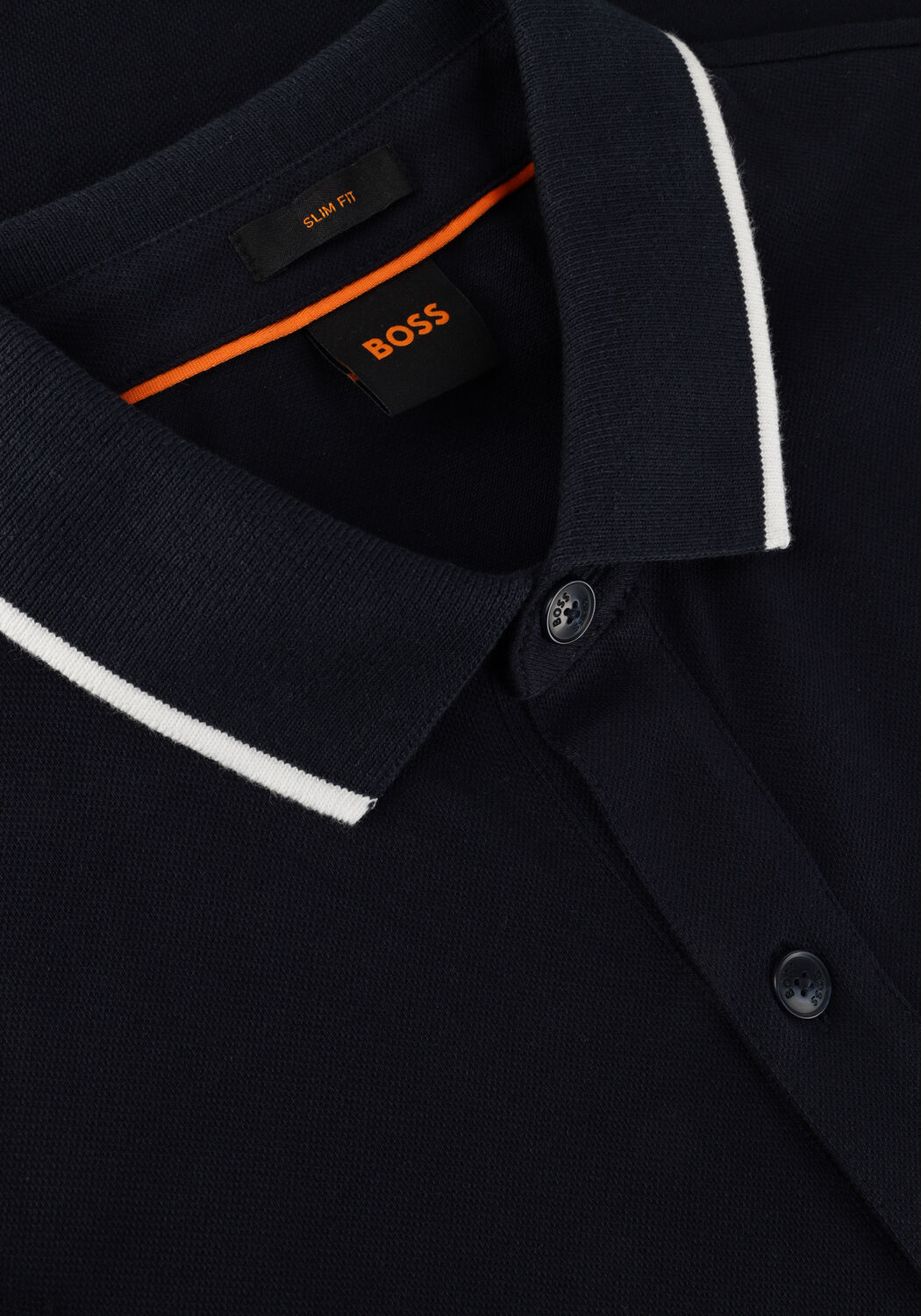 BOSS ORANGE Polo PASSERTIP Bleu fonc&eacute; - large