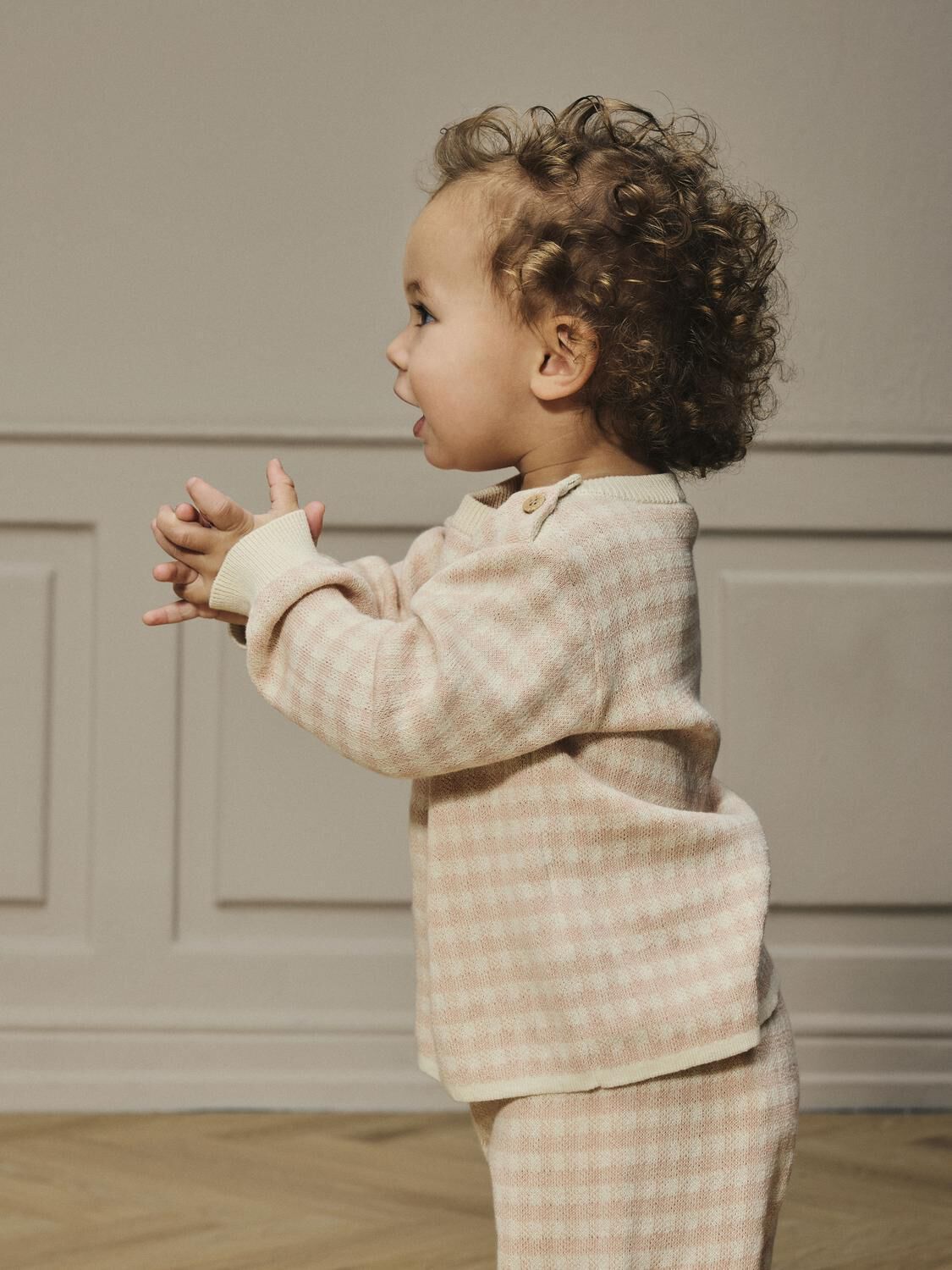 Roze LIL' ATELIER Trui NBFNADIE LS LOOSE KNIT LIL - large