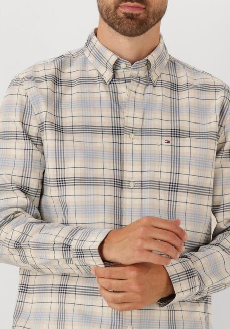 Blauwe TOMMY HILFIGER Overhemden HERIT OXFD RWB CHECK RF SHIRT - large