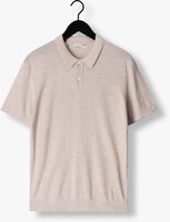 SELECTED HOMME Polo SLHTOWN SS KNIT POLO B en beige