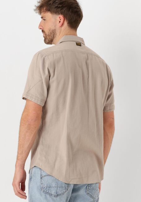G-STAR RAW Chemise décontracté MARINE SLIM SHIRT S\S en taupe - large