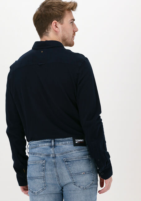 Donkerblauwe PME LEGEND Casual overhemd LONG SLEEVE SHIRT GARMENT DYE - large