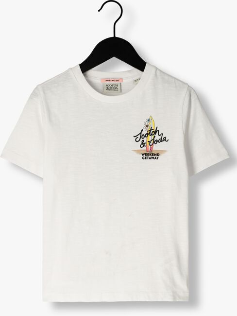 SCOTCH & SODA T-shirt KNOTTED FROND T-SHIRT en blanc - large