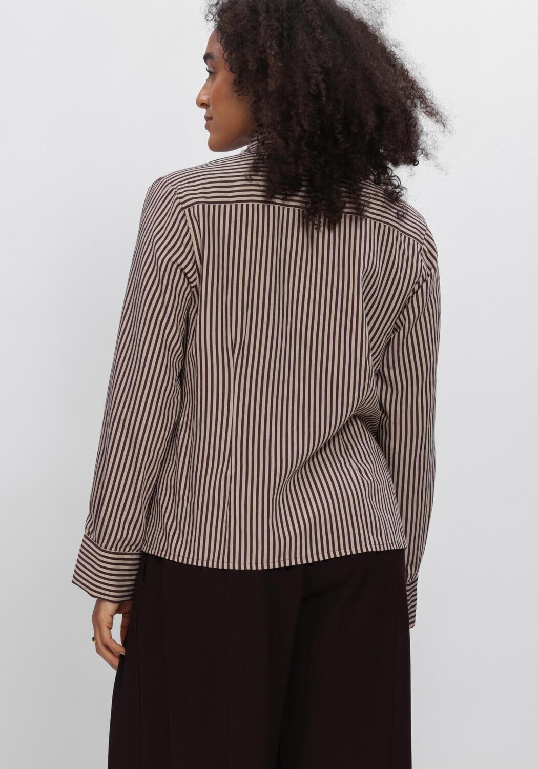 Creme SUMMUM  BLOUSE TWO TONE STRIPE - large