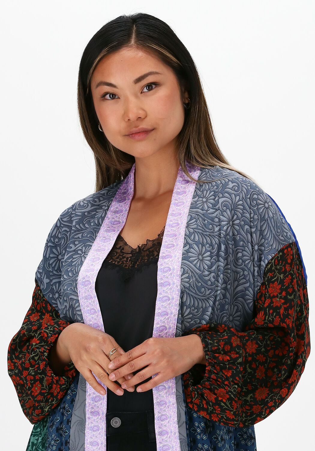 SISSEL EDELBO Kimono POCKET LONG MIX KIMONO en multicolore